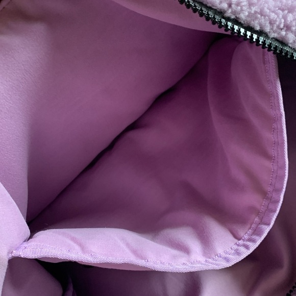 FP Movement Overachiever Sherpa Sling Bag Purple Lavender Teddy NWT - Picture 9 of 12